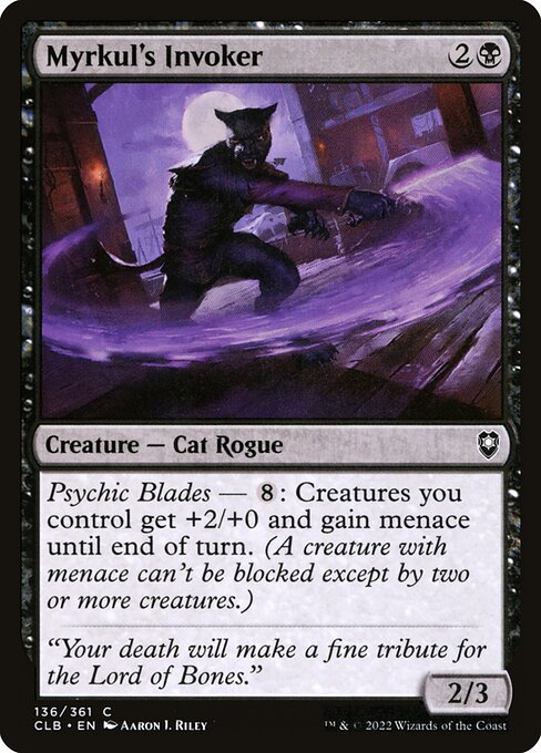Myrkul's Invoker card from CLB #136