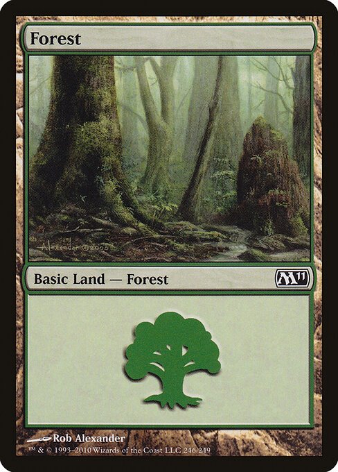 Forest (246) card from M11 #246