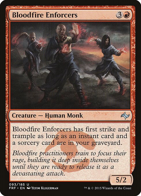 Bloodfire Enforcers card from FRF #93