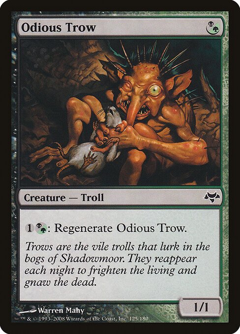 Odious Trow card from EVE #125