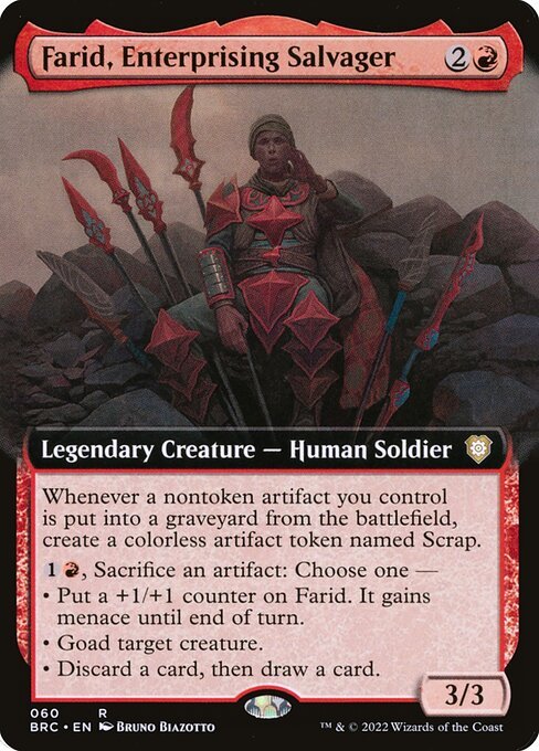 Farid, Enterprising Salvager card from BRC #60