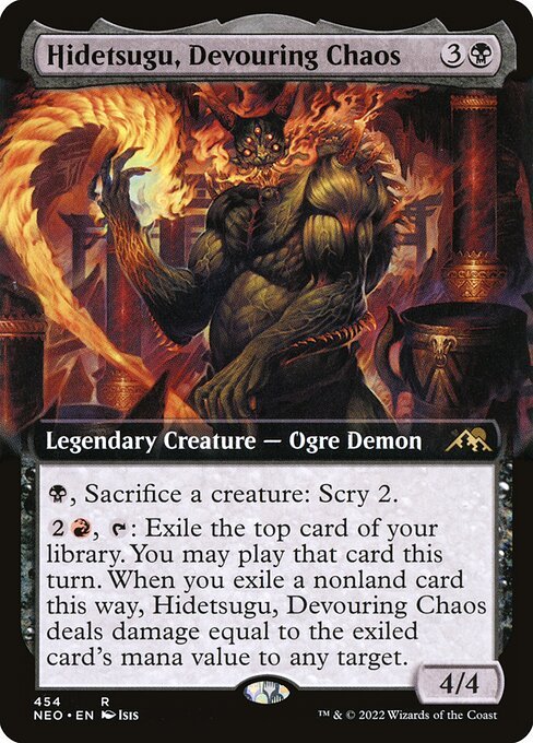 Hidetsugu, Devouring Chaos card from NEO #454