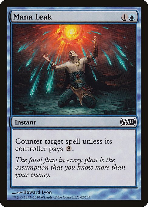 Mana Leak card from M11 #62