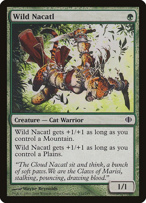 Wild Nacatl card from ALA #152