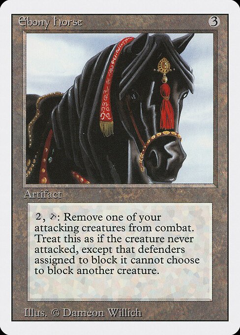 Ebony Horse card from 3ED #product-1404