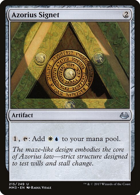 Azorius Signet card from MM3 #215
