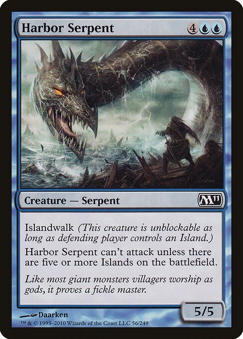 Harbor Serpent card from M11 #56
