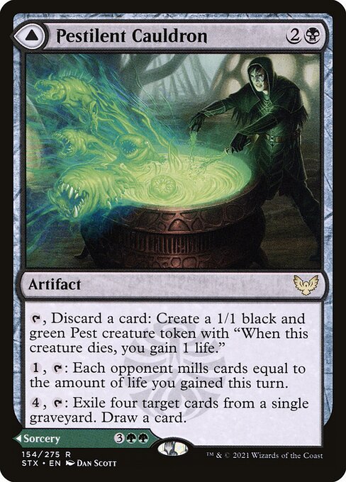 Pestilent Cauldron card from STX #154