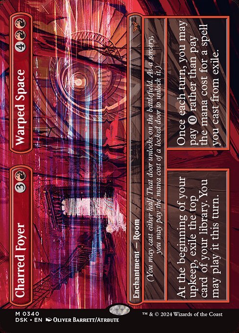 Charred Foyer // Warped Space card from DSK #340