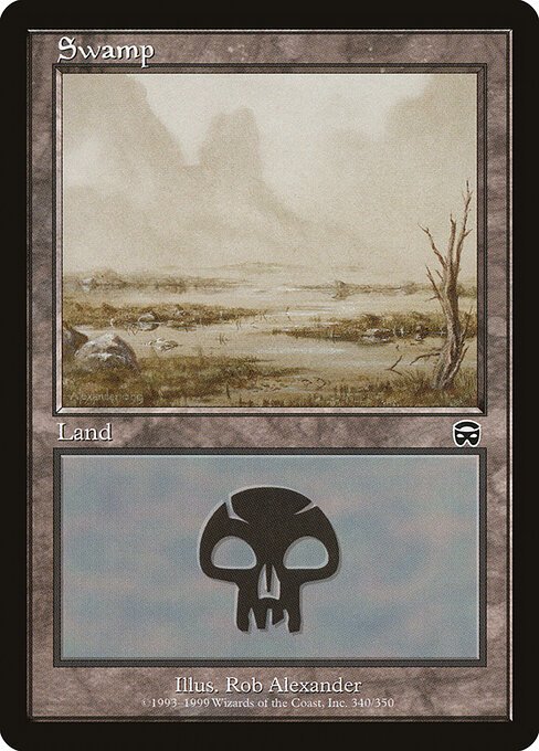 Swamp (340) card from MMQ #340
