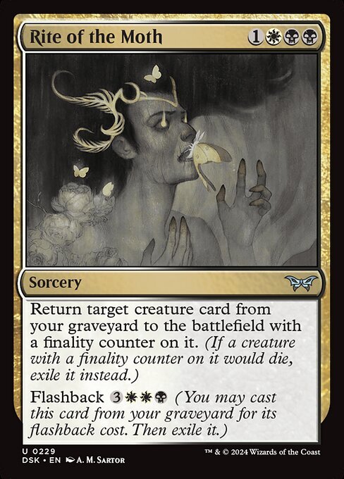 Rite of the Moth card from DSK #229