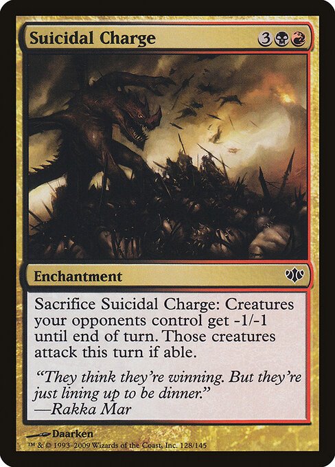 Suicidal Charge card from CON #128