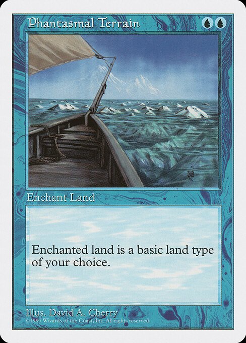 Phantasmal Terrain card from 5ED #product-2312