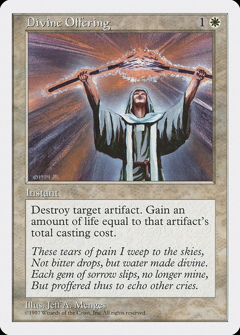 Divine Offering card from 5ED #product-2112
