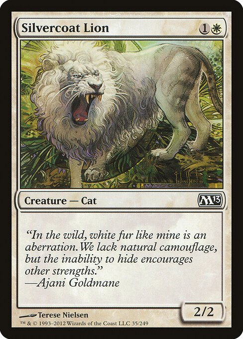 Silvercoat Lion card from M13 #35