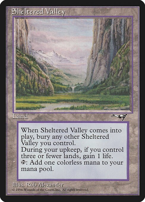 Sheltered Valley card from ALL #product-4231