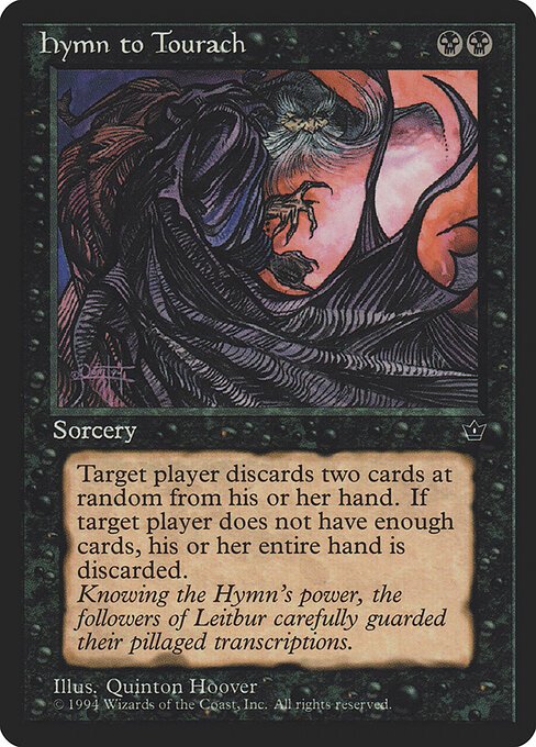 Hymn to Tourach card from FEM #product-18218