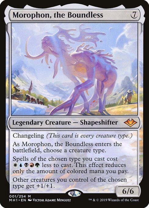 Morophon, the Boundless card from MH1 #1