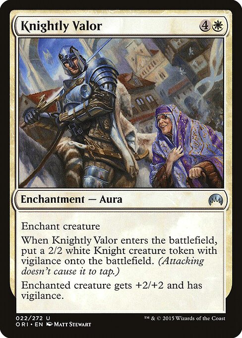 Knightly Valor card from ORI #22