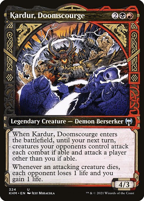 Kardur, Doomscourge card from KHM #324
