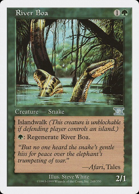 River Boa card from 6ED #249