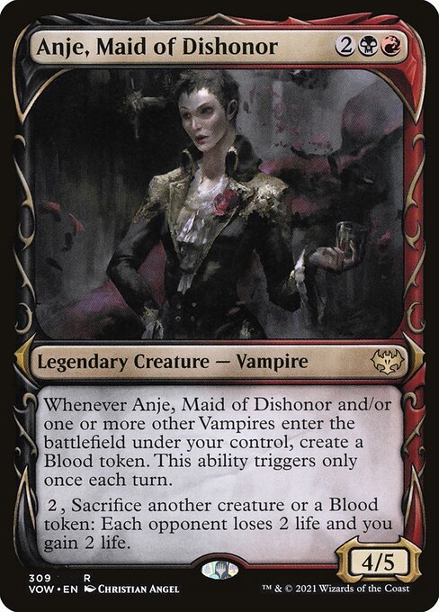 Anje, Maid of Dishonor card from VOW #309