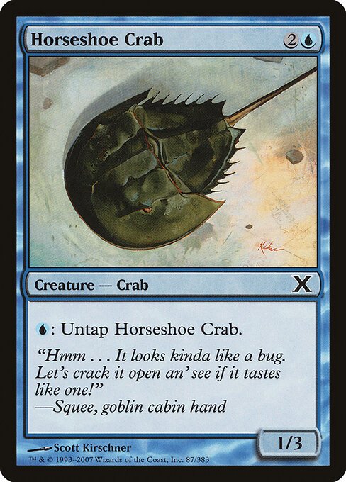 Horseshoe Crab card from 10E #87