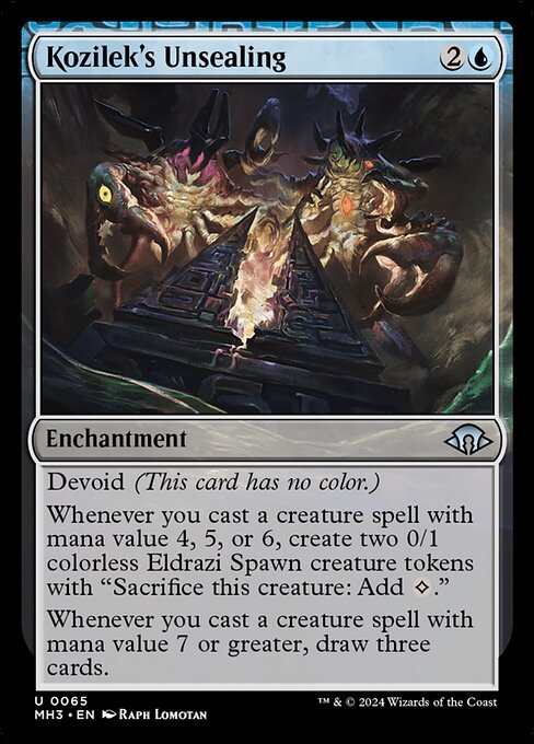 Kozilek's Unsealing card from MH3 #65