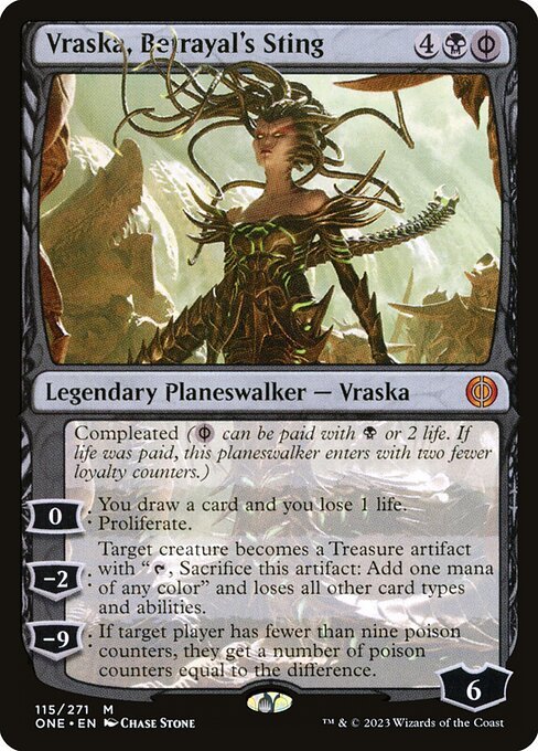 Vraska, Betrayal's Sting card from ONE #115
