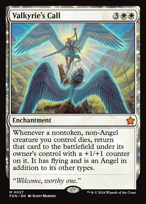 Valkyrie's Call card from FDN #27