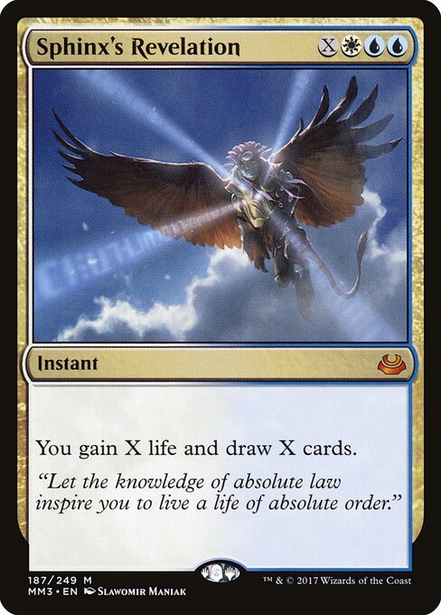 Sphinx's Revelation card from MM3 #187