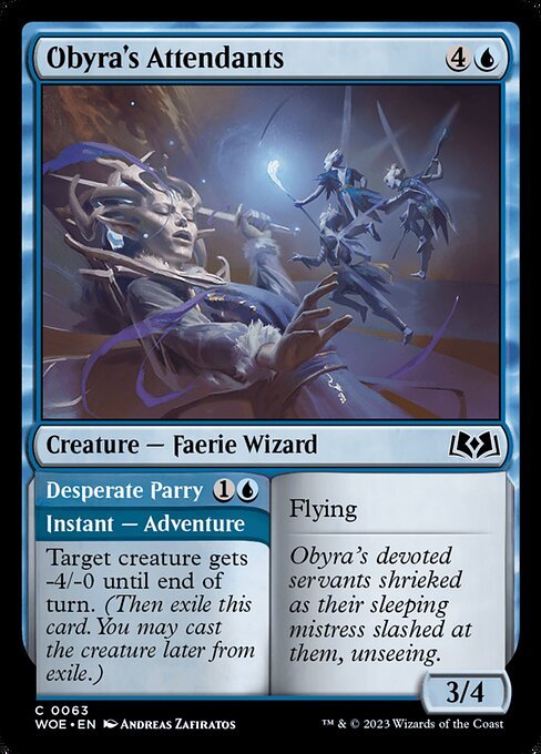 Obyra's Attendants card from WOE #63