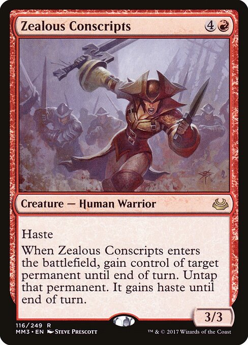 Zealous Conscripts card from MM3 #116