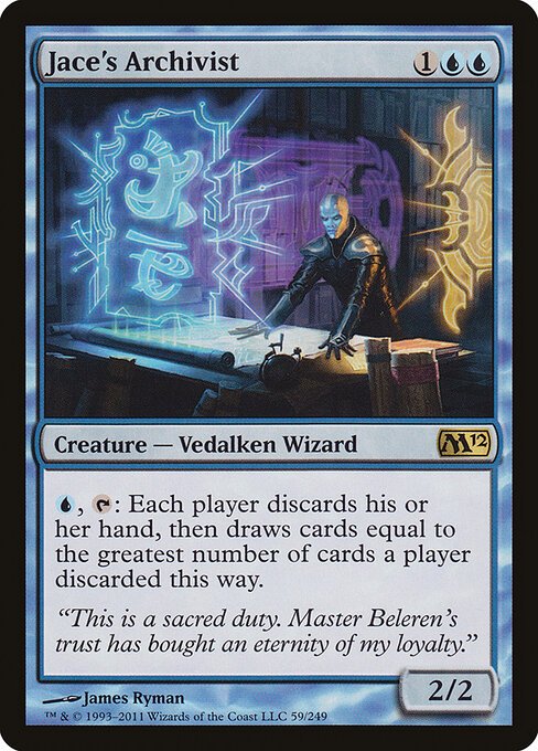 Jace's Archivist card from M12 #59