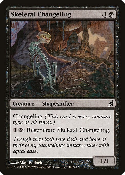 Skeletal Changeling card from LRW #140