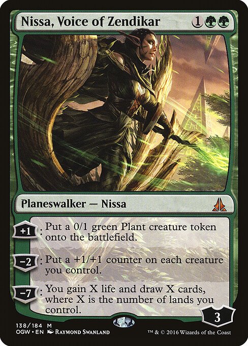 Nissa, Voice of Zendikar card from OGW #138
