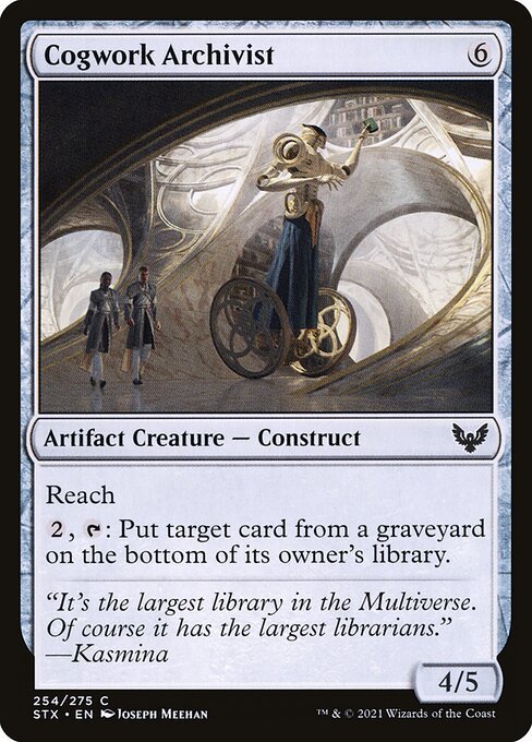 Cogwork Archivist card from STX #254