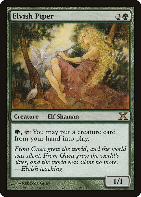 Elvish Piper card from 10E #262