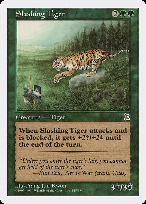 Slashing Tiger card from PTK #145