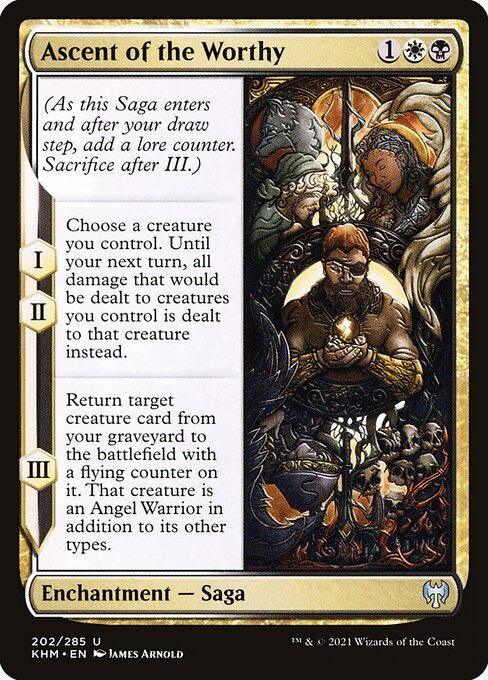 Ascent of the Worthy card from KHM #202