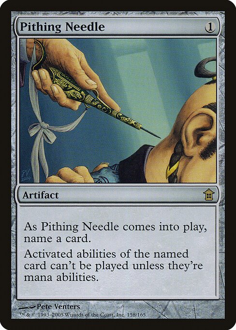 Pithing Needle card from SOK #158