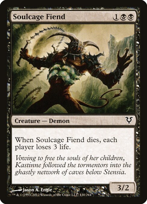 Soulcage Fiend card from AVR #120