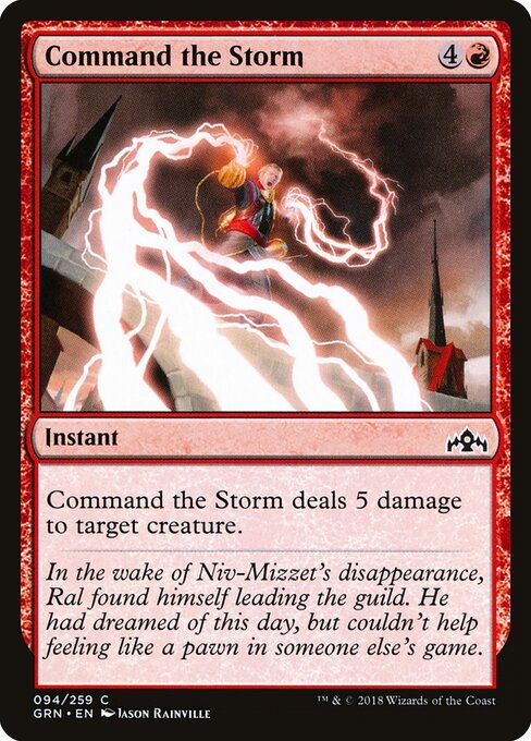 Command the Storm card from GRN #94
