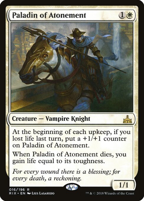 Paladin of Atonement card from RIX #16