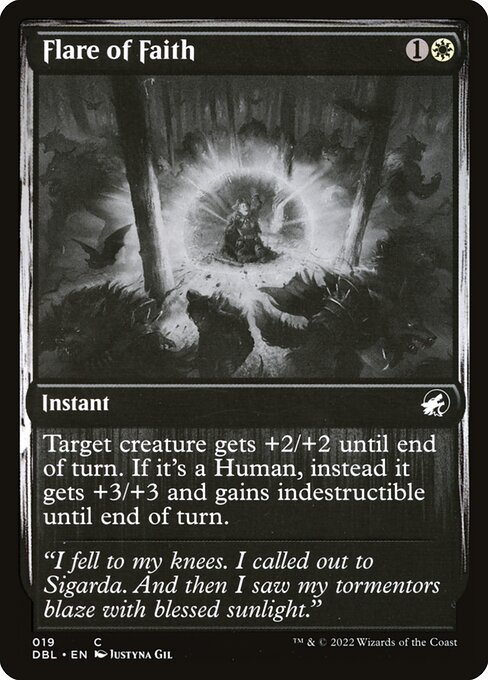 Flare of Faith card from DBL #19