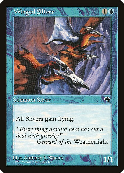 Winged Sliver card from TMP #106
