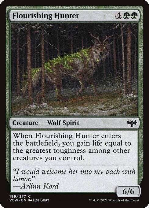 Flourishing Hunter card from VOW #199