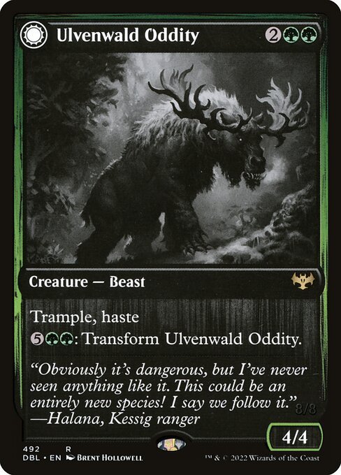Ulvenwald Oddity card from DBL #492