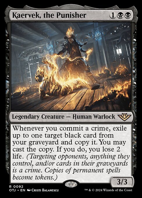 Kaervek, the Punisher card from OTJ #92