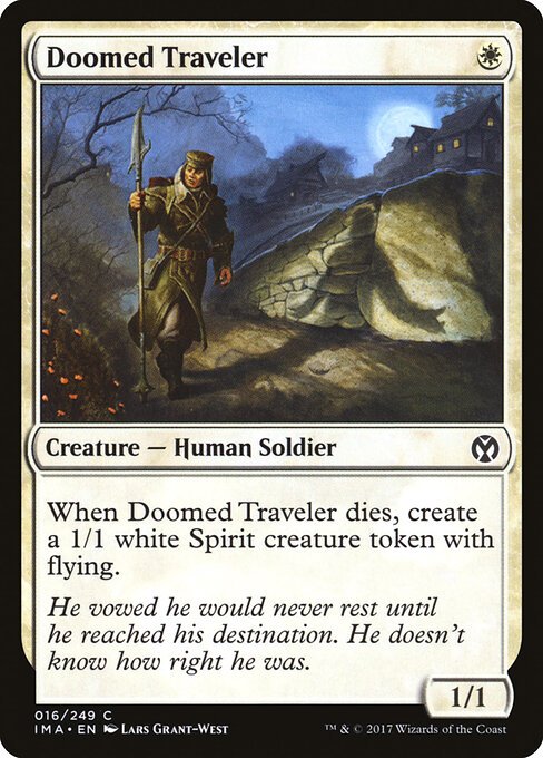Doomed Traveler card from IMA #16